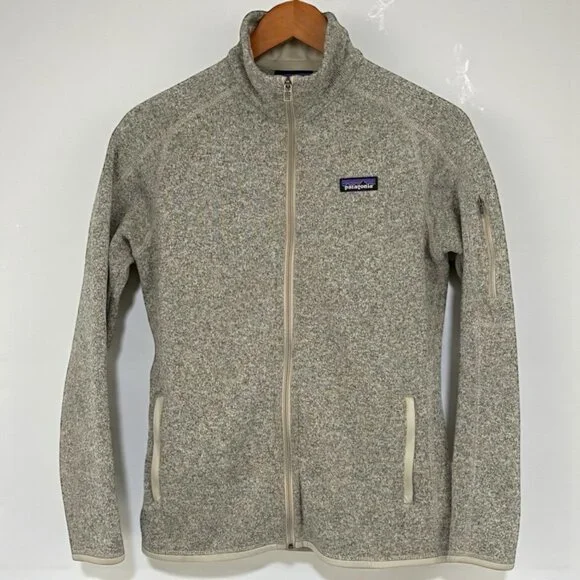 Patagonia Womens Better Sweater Birch Gray Size Med Full Zip Fleece Jacket - Picture 1 of 10